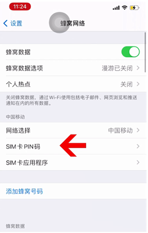 岳口镇苹果14维修网分享如何给iPhone14的SIM卡设置密码 