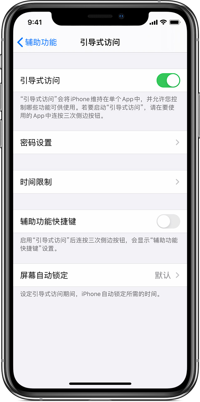 岳口镇苹果手机维修分享如何在 iPhone 上退出引导式访问 